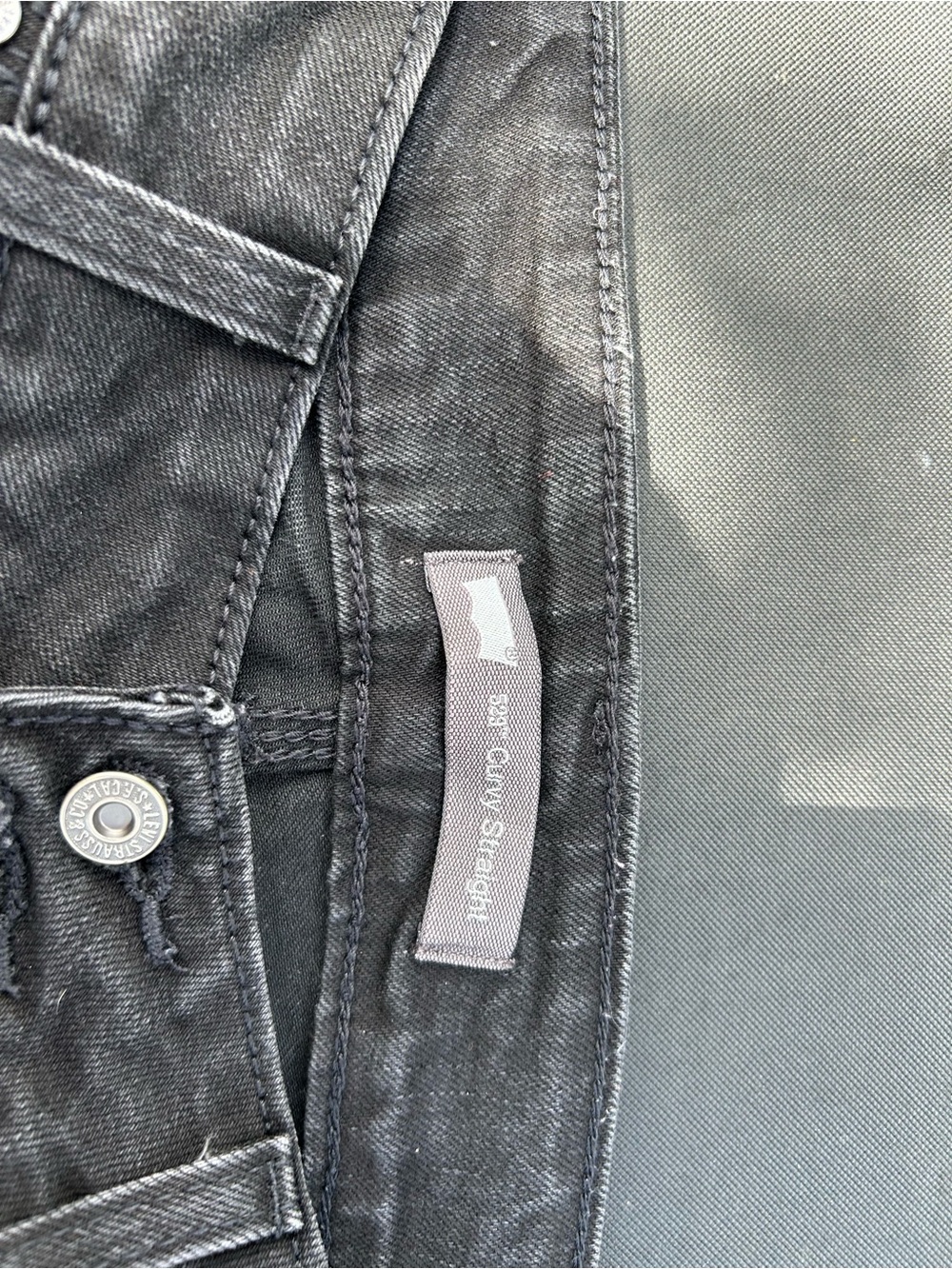 Levi's Black Straight Leg Women Jeans - Faded Black Wash